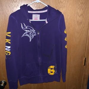 A Victoria secret pink Vikings hoodie